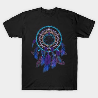 Colorful Dreamcatcher Feather Tribals Native American Indian T-Shirt